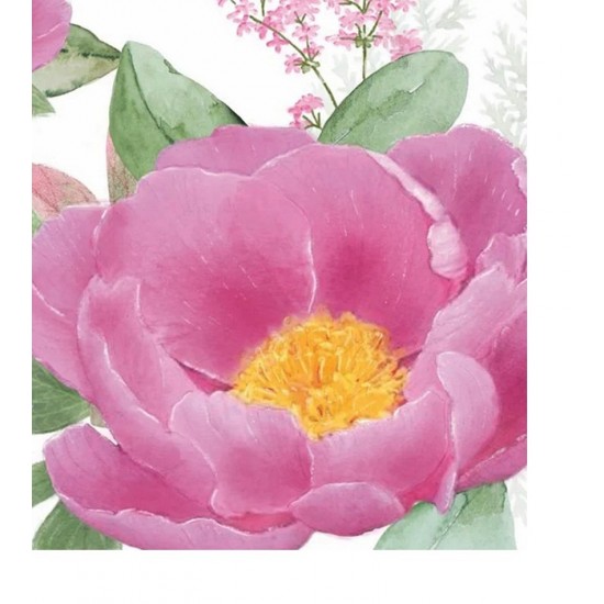 Pacote Com 20 Guardanapos De Papel 33x33cm Rose Fantasy Napkin